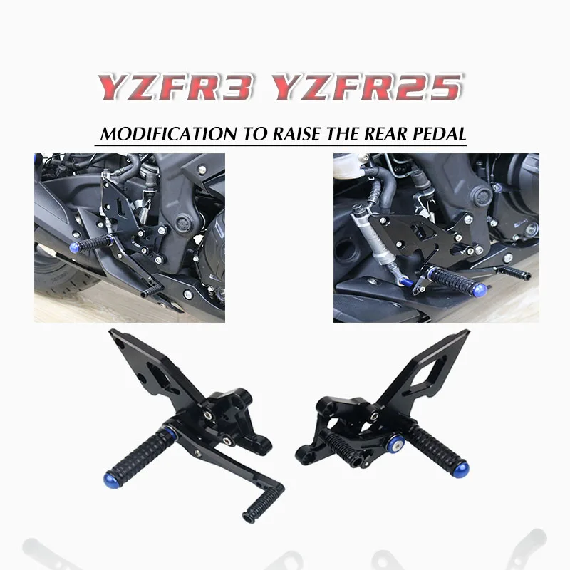 

Регулируемая Задняя подставка для ног для YAMAHA YZF R25 R3 Φ 2014-2020 2018 2019 MT03 MT25