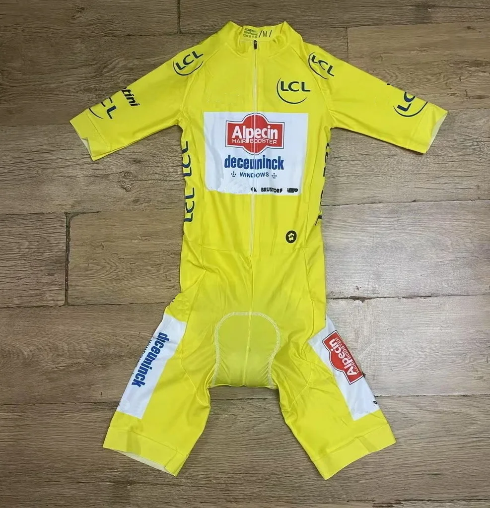 Фото LASER CUT 2025 Alpecin Deceuninck TEAM ДЛИННЫЕ ШОРТЫ С РУКАВОМ ВЕЛОСИПЕДНЫЙ комбинезон Боди №2
