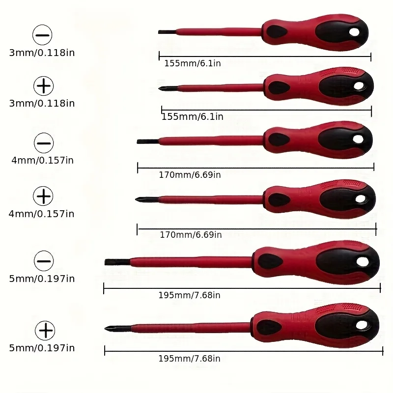 

Набор отверток Phillips и плоских 6 шт.