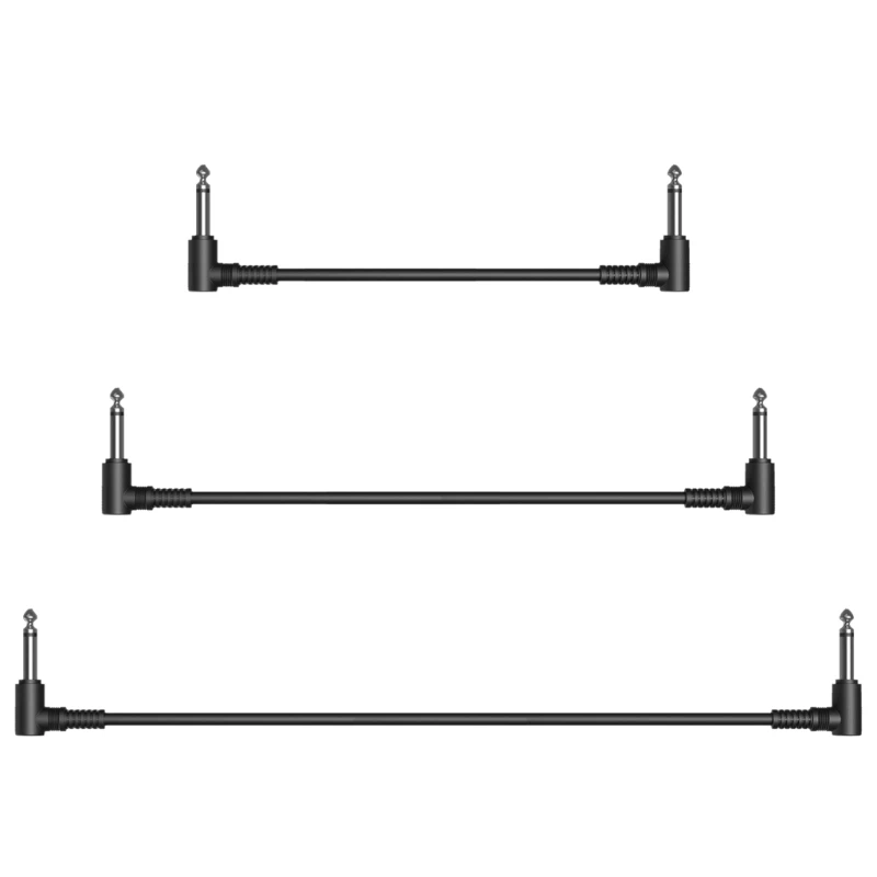 

Guitar Patches Cables Black Guitar Effect Pedal Cables, Low Noise and Good Quality Guitar Effect Pedals Plug