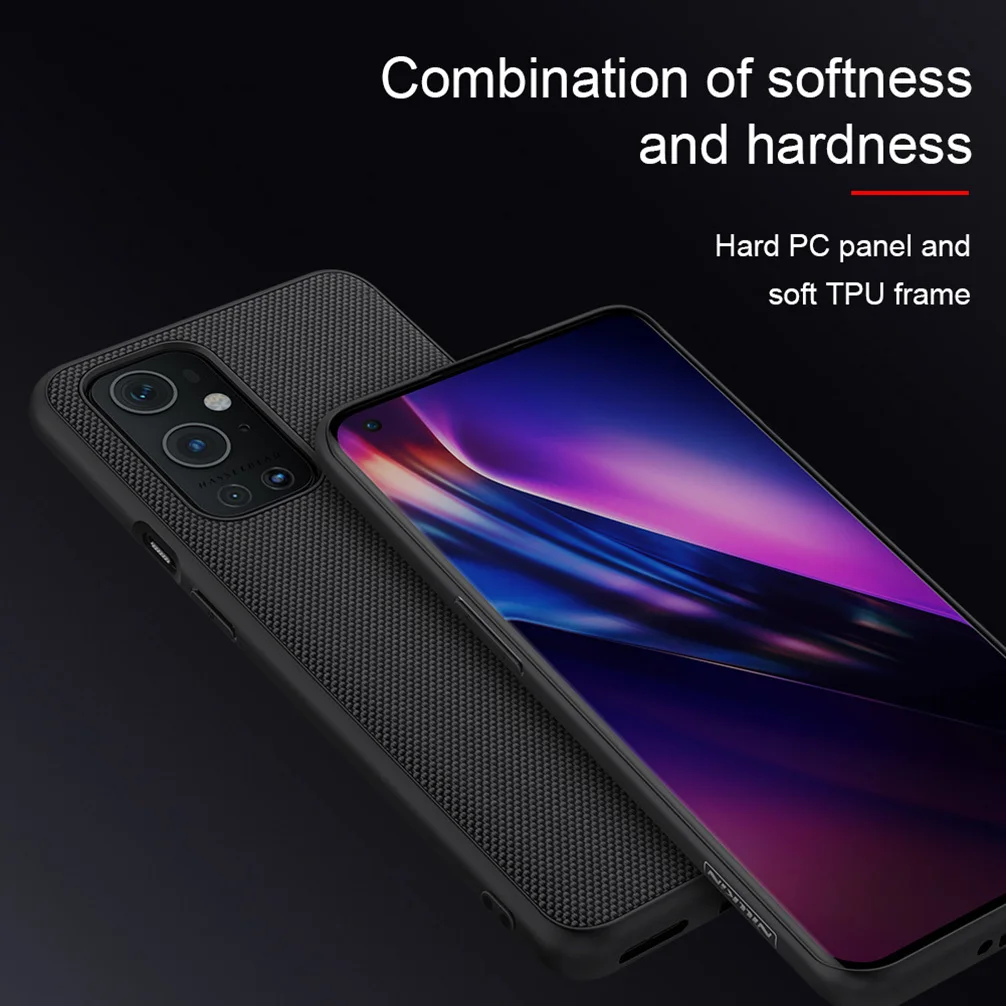 For OnePlus 9 Pro One Plus 9 Case NILLKIN Textured Nylon fiber Case Back Cover For One Plus 9 Pro Durable Non-slip Phone Shell