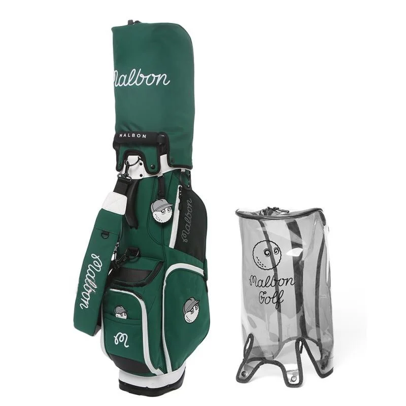 MALBON GOLF Fashion Golf Caddy Bag Men's and Women's New Nylon Standard Bracket Bag Outdoor Golf Club Bag Ball Bucket