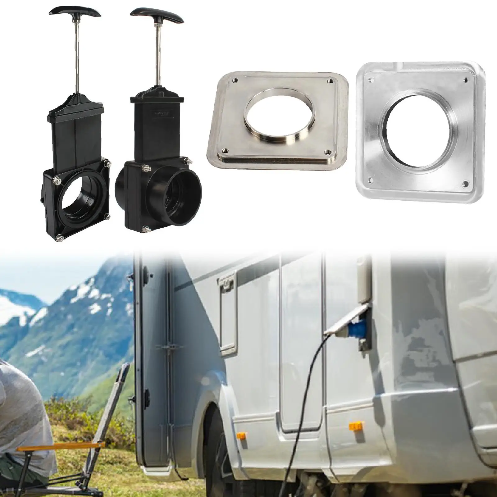 Универсальный клапан для отходов RV сборный прицепов камперов