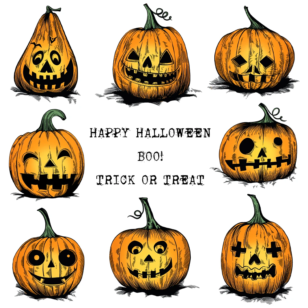 

Mangocraft Halloween Ghost Pumpkin Cutting Dies Clear Stamp DIY Scrapbooking Supplies Metal Dies Silicone Stamps For Card Album