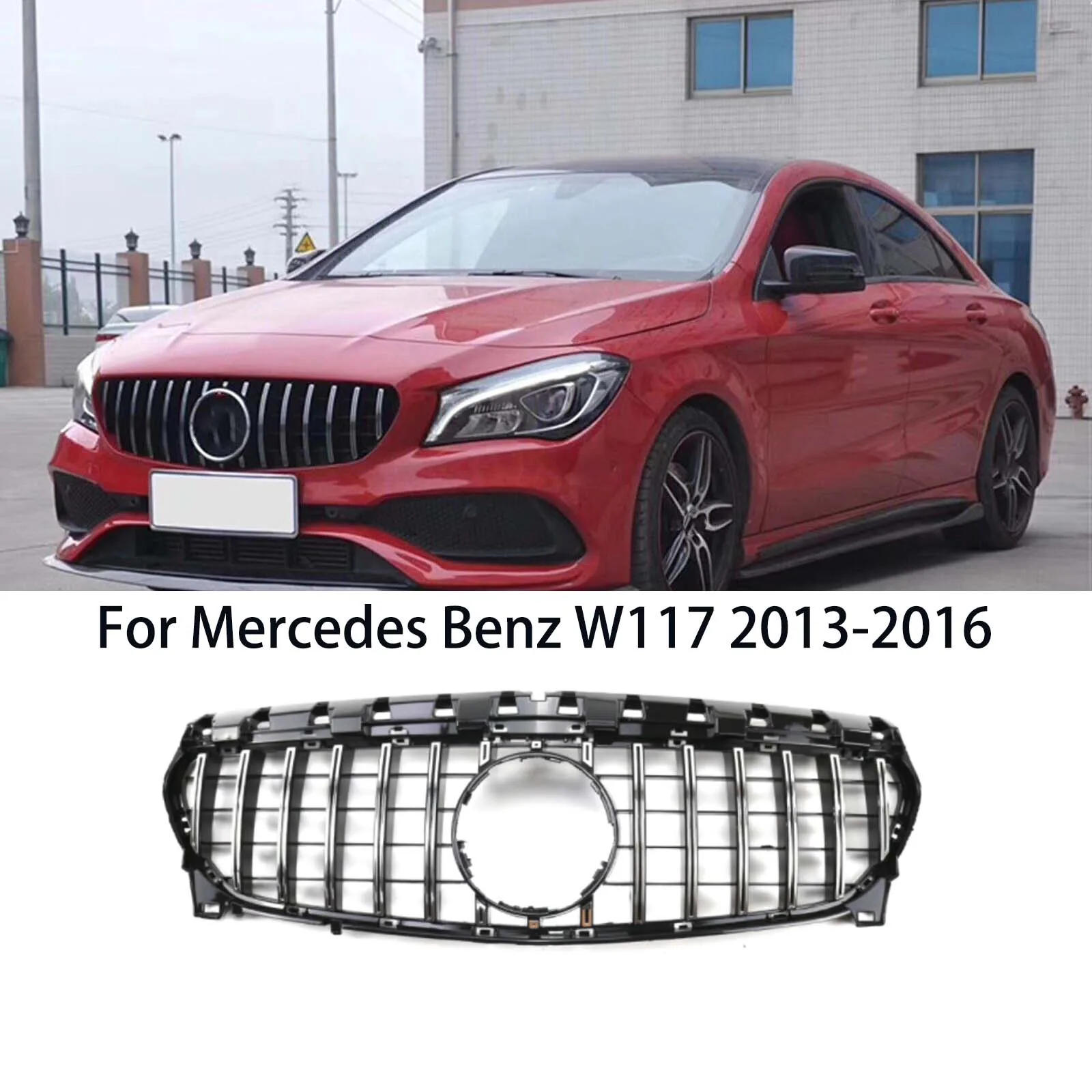 

Передняя решетка для гриля, черная/Строительная решетка для Mercedes Benz CLA Class W117 2013-2016 CLA180 CLA250 CLA45