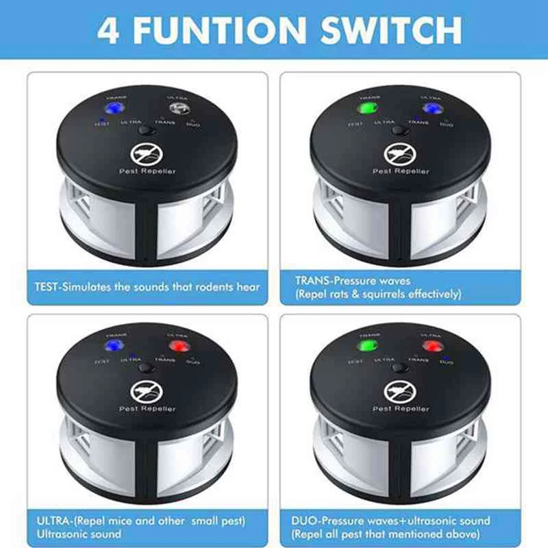 Рипл Родент Репеллер Ультразвуковой Отпугиватель Вредителей Внутрипомещений Для Мышей Крыс Пауков 360 Градусов Вилка Великобритания.