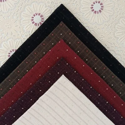 Окрашенная в пряжу ткань 50*70 лоскутные одеяла ручной работы 6 разных стилей