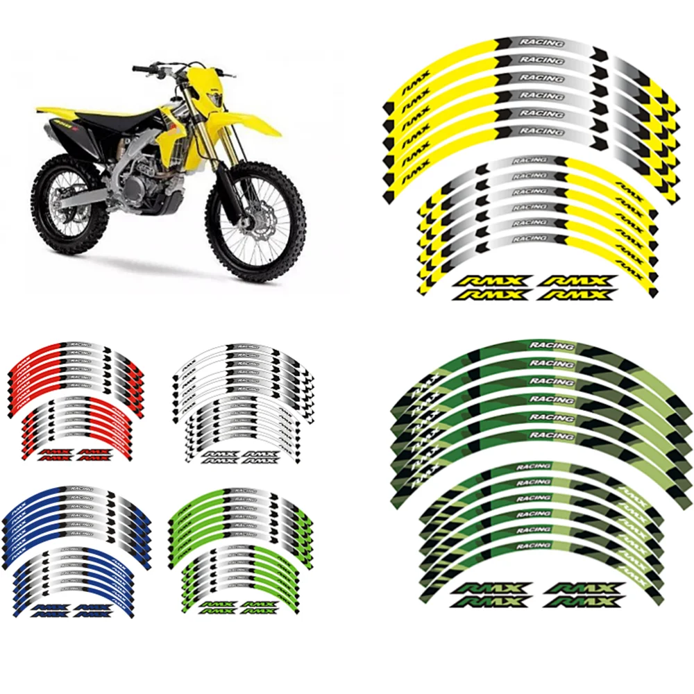 

For Suzuki RMX 450Z 2010 2017 2018 2019 "21 "18 RIM WHEEL STRIPES STICKERS TAPE DECAL