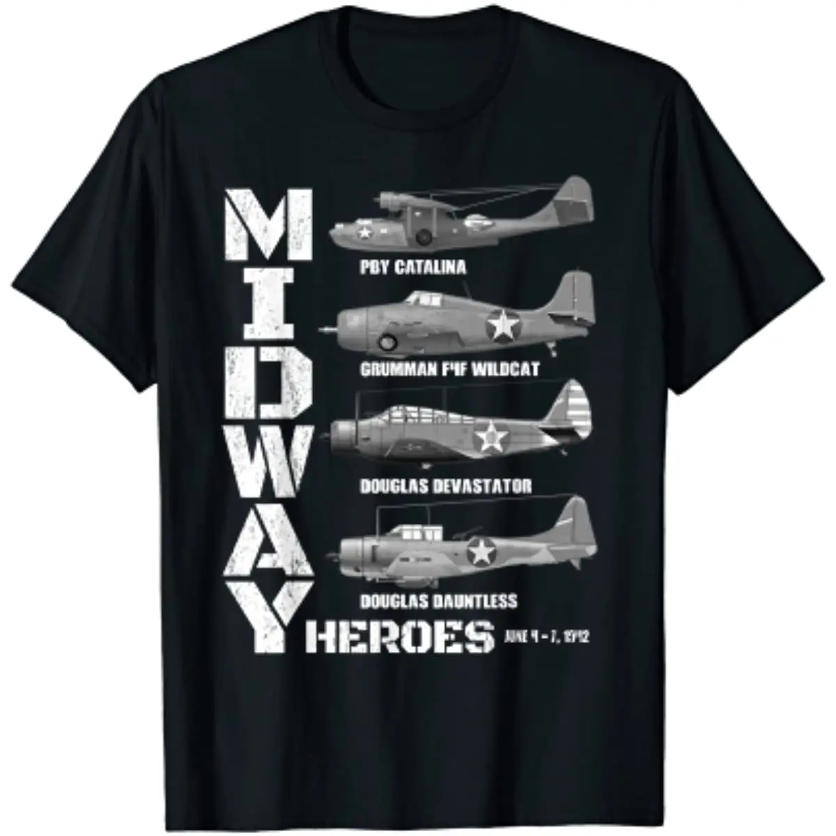

The Battle of Midway Plane Spotting American WW2 Planes Men T-Shirt Short Sleeve Casual 100% Cotton O-Neck Summer Shirts