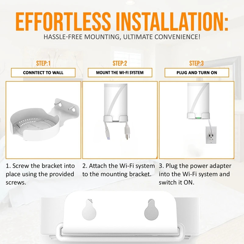 Настенное крепление из алюминиевого сплава для TP Link Deco BE75/BE85/BE95/BE22000/BE33000 сетка