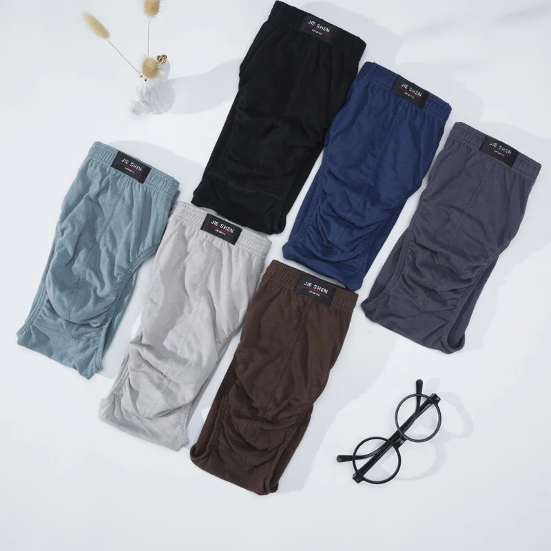 4pcs/Lot Goodeal 100% Cotton Briefs Mens Comfortable Underpants Man Underwear Pants Breathable Male Panties Plue Size XL-5XL