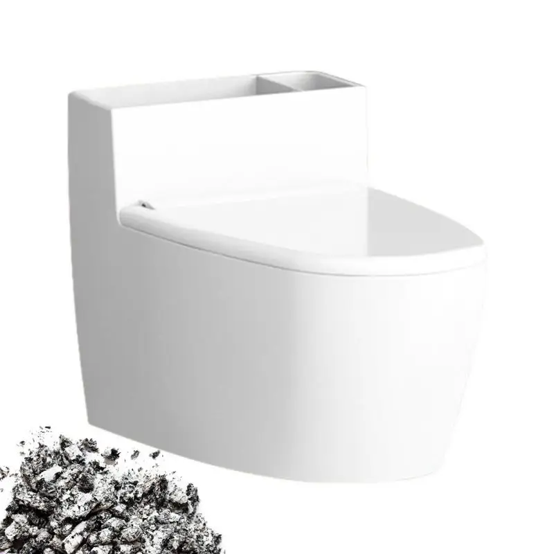 

Toilet Shaped Ashtray Multifunction Creative Luminous Wall-Mounted Ashtray Water Tank Bowl With Lid Gift for Boyfriend House