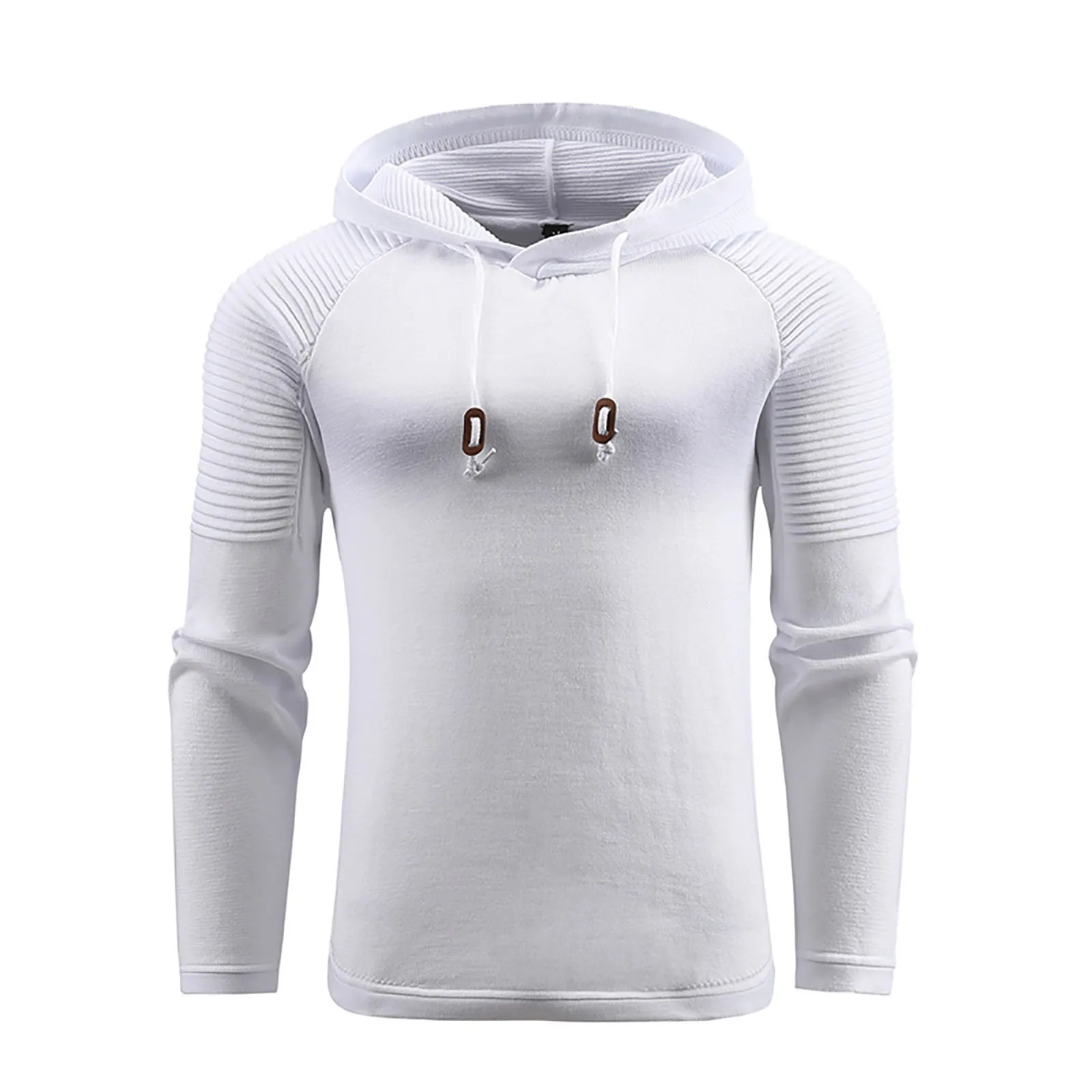 

Mens Autumn And Winter Simple Casual Slim Knit Sweater Long Sleeve Hooded Sweater Pullover Mens Sweater Couples Hoodies