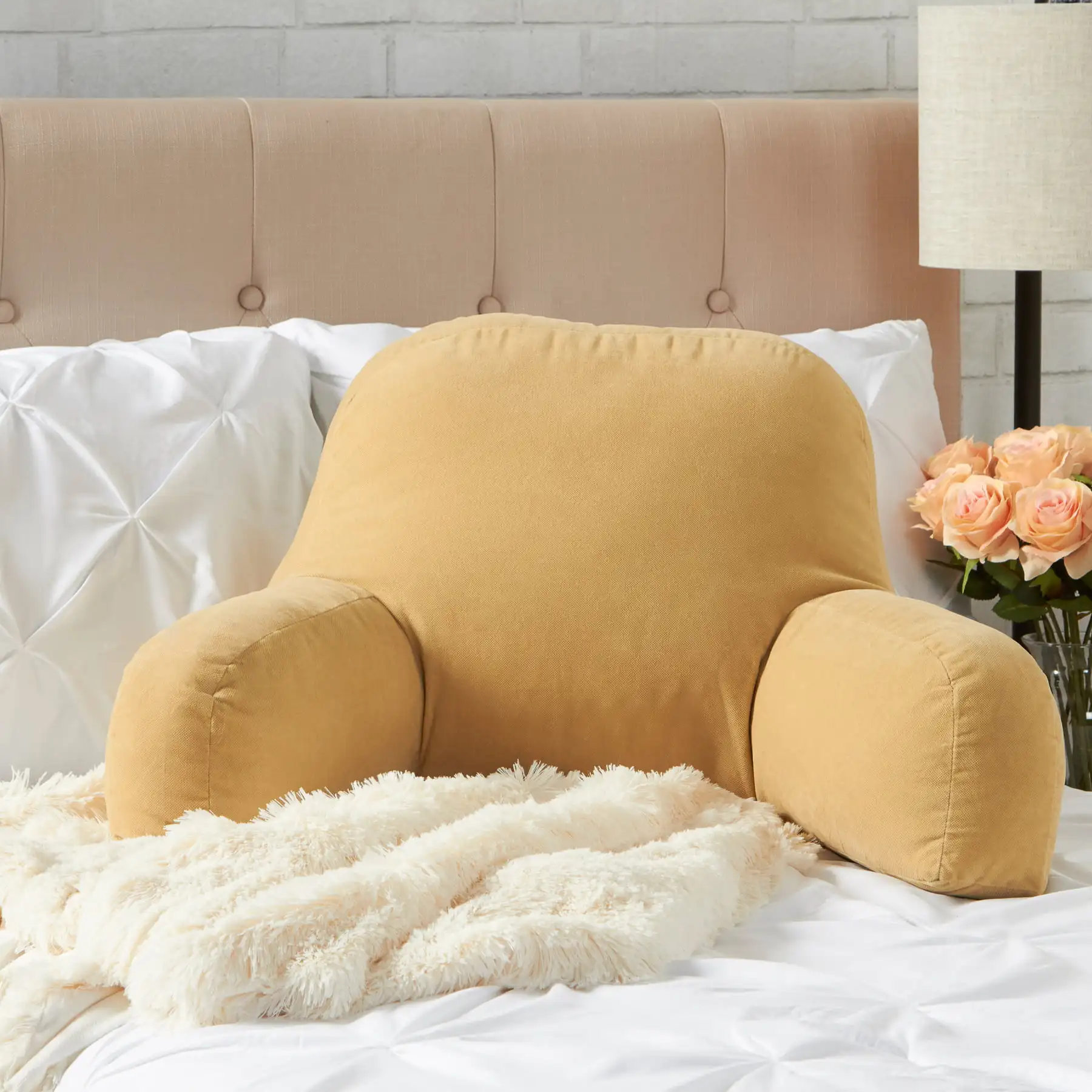 

Buttercream Microfiber Hyatt Bed Rest Pillow