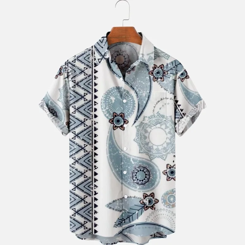 

Summer Casual Short-Sleeved Men's Shirt A606