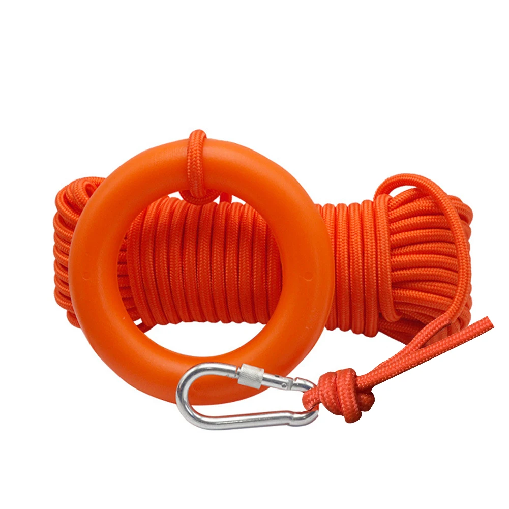 Водная плавающая спасательная веревка прочная светоотражающая аварийная с