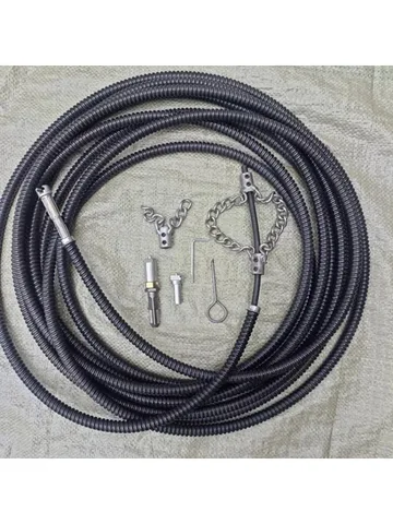 Сливная змея 1,5/3 м из стали