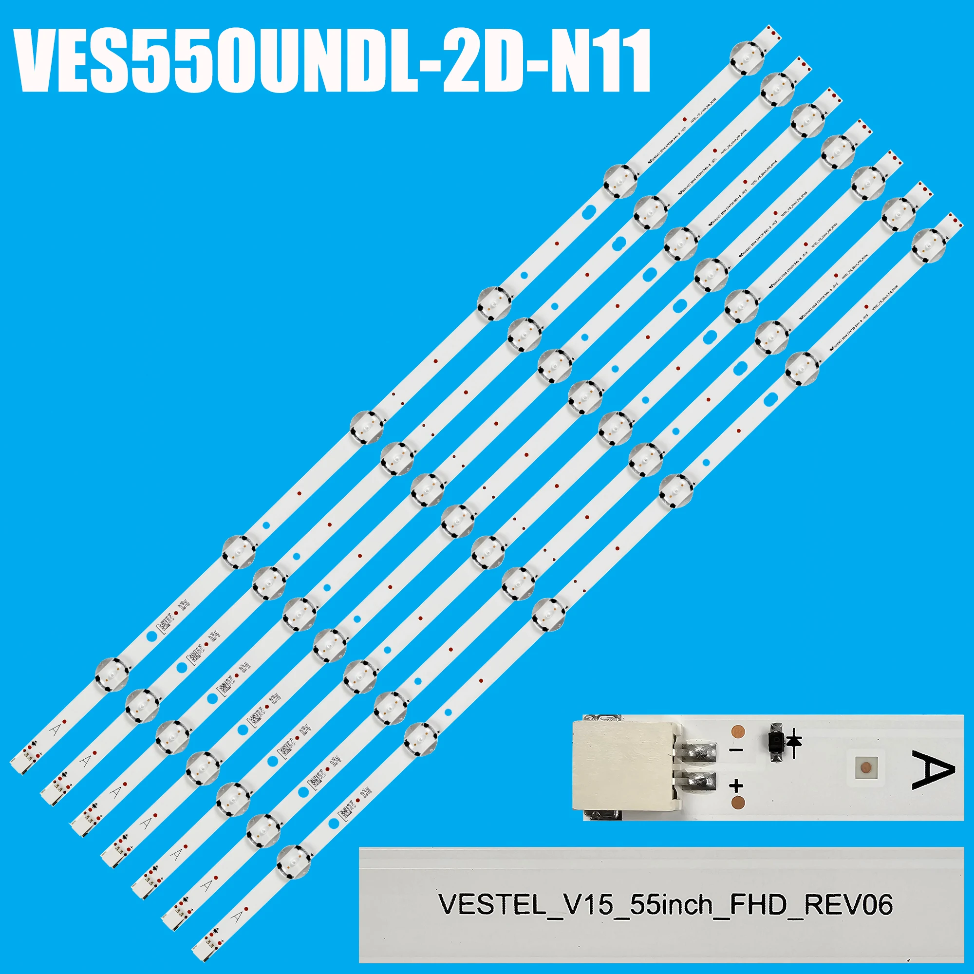 1/5/10 Комплект светодиодной подсветки для SVV550AJ9 Polaroid P55FS0756A Hitachi 55HB16T72UA 55HB6T62U 55HB6T72U