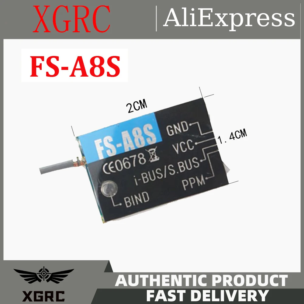 Мини-приемник Flysky FS-A8S 2 4G 8CH с антенной PPM i-BUS SBUS для радиоуправляемого