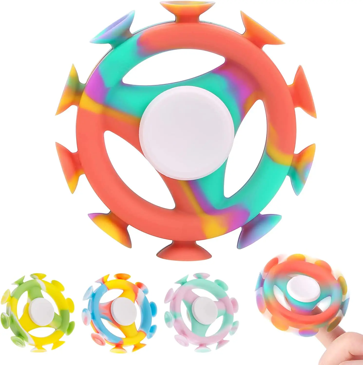 

Fidget Spinners Sucking Toys Darts Sucker Party Favors Pop Toy Suction Throwing Game Sensory Stress Toys Gifts for Kids Adults