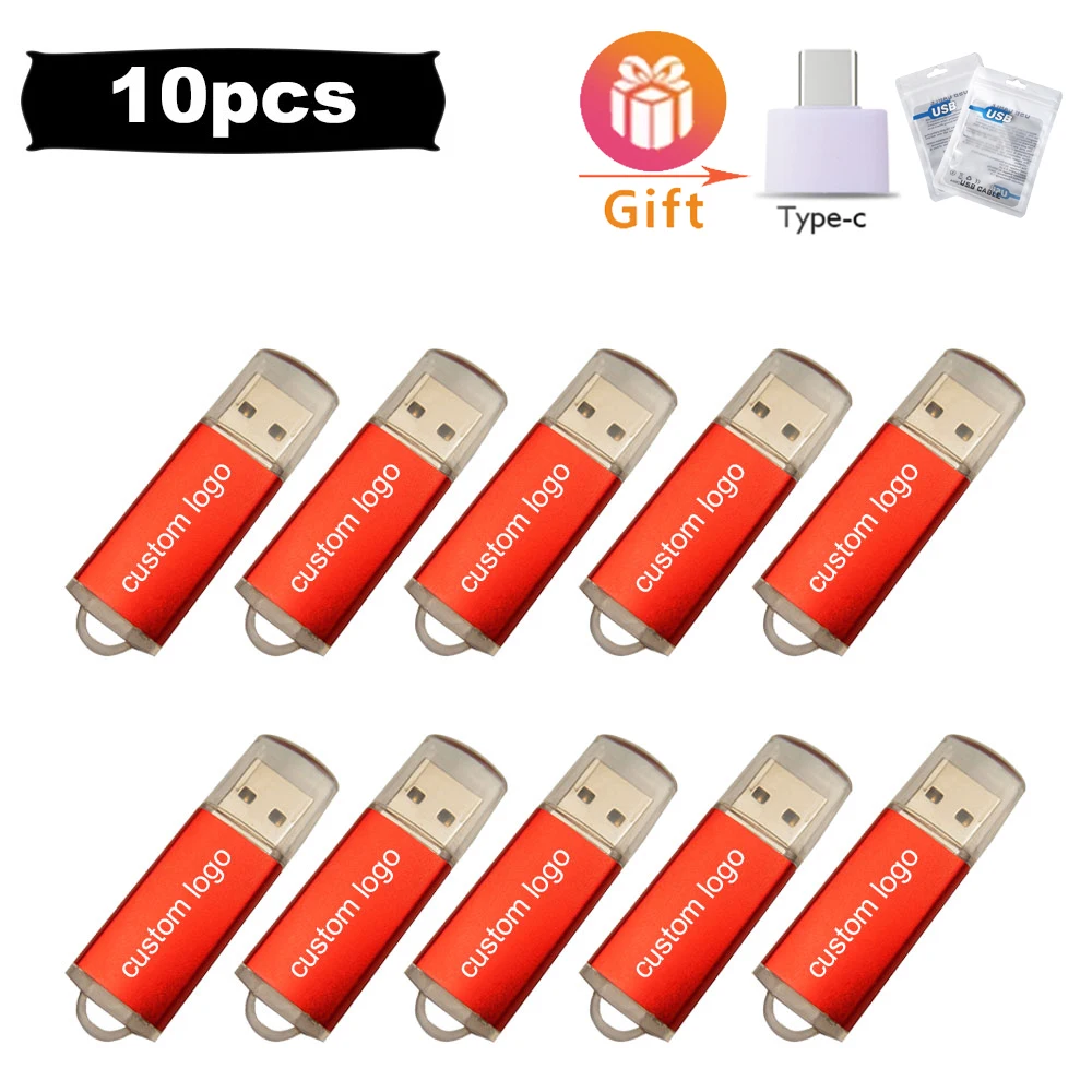 

10 шт., USB-флеш-накопитель, 128 ГБ