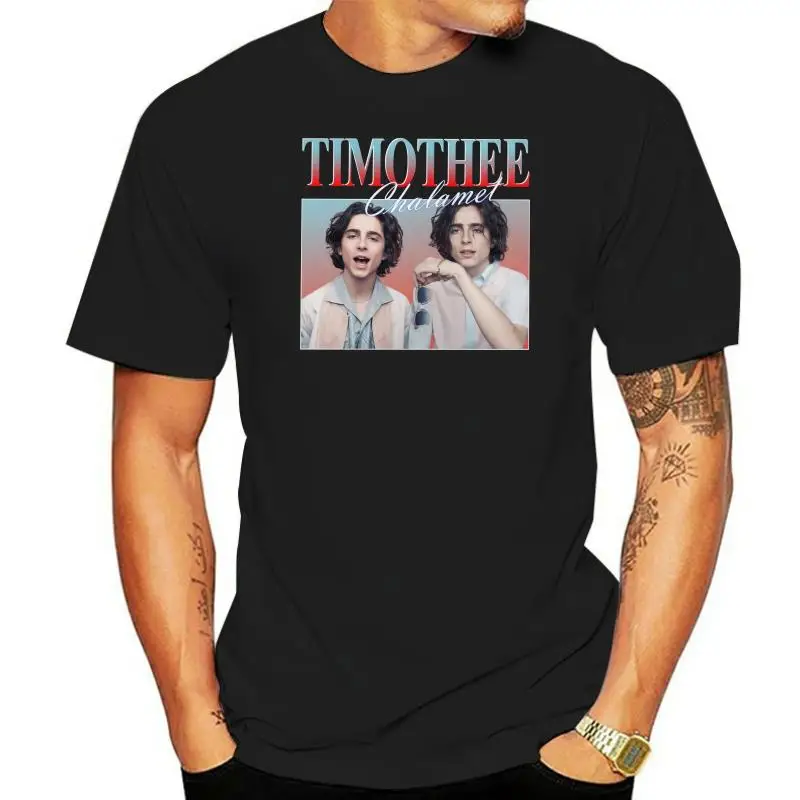 

Cool Vintage Timothee Chalamet T-Shirt for Men Short Sleeve Streetwear 90s Aesthetic TV Tshirt O-neck Pure Cotton Tee Shirt Gift