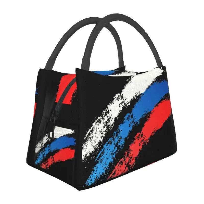 

Термоизолированные сумки для обеда с российским флагом, Женская многоразовая сумка для обеда, многофункциональная коробка для еды для работы и путешествий