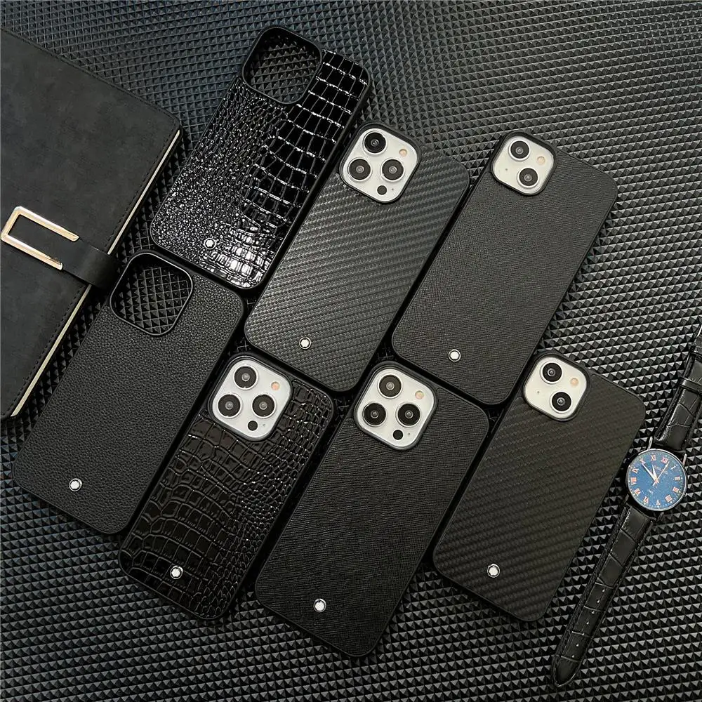 

Luxury Brand Crocodile Leather Texture Phone Case For Iphone 14 Pro Max 12 13 Xs Xr 7 8 14plus 11 Carbon Fiber Hard Cover Funda