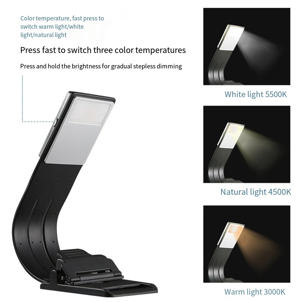 

Book Reading Light Desk Lamp USB Rechargeable Bedroom