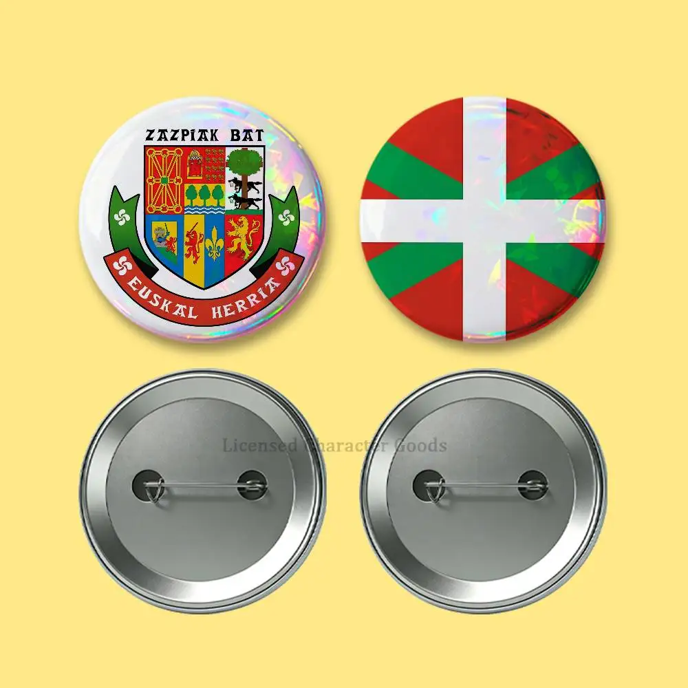 Фото Набор из 2 значков Euskal Herria Basque, аниме-мерч, косплей, Nijigen, культура Отаку, большие 75, 58, 44, 32, 25 мм, мини №4