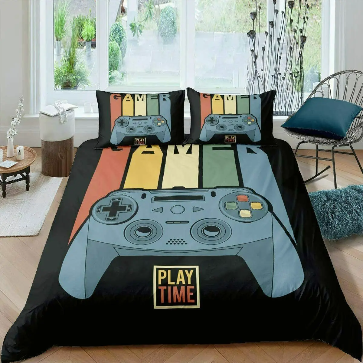 

Fashion Bedding Set 2/3pcs 12 Patterns 3d Digital Gamer Printing Duvet Cover Sets 1Quilt Cover + 1/2 Pillowcases US/EU/AU