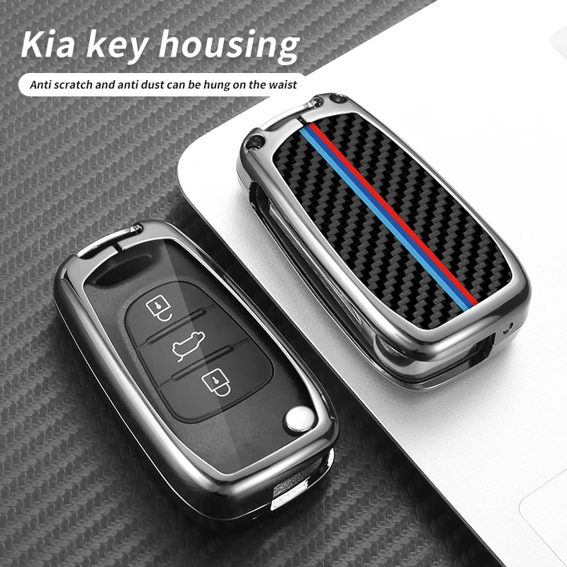

Car Flip Folding Key Cover Case Shell for Kia RIO K2 K3 K5 3 Ceed Cerato Sportage Fit Hyundai Verna I20 I30 Ix35 Elantra Accent