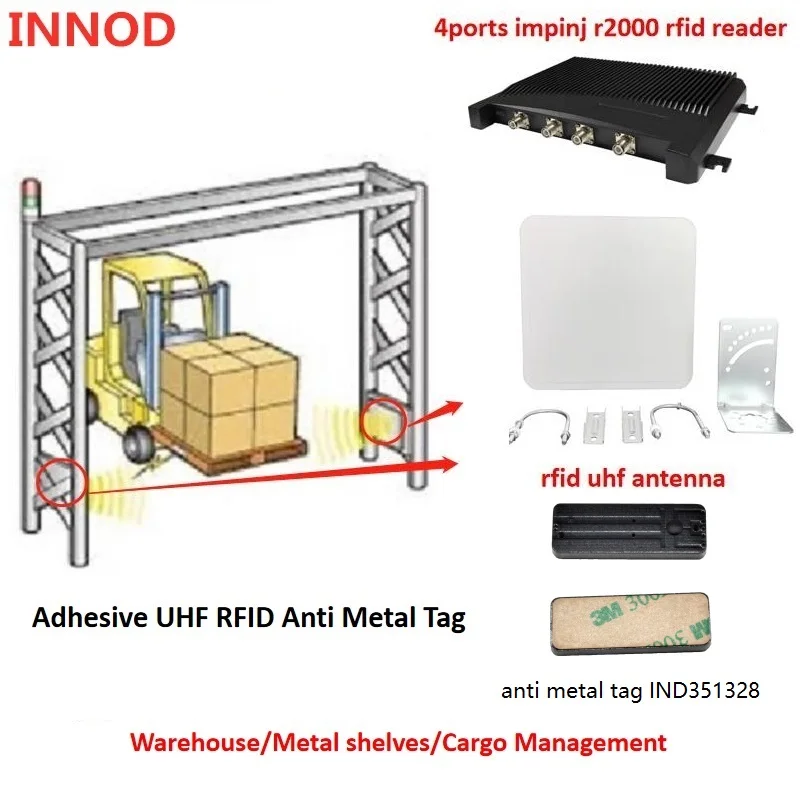 UHF печатная плата RFID металлические бирки пассивный gen2 средний диапазон 10 см-2 м