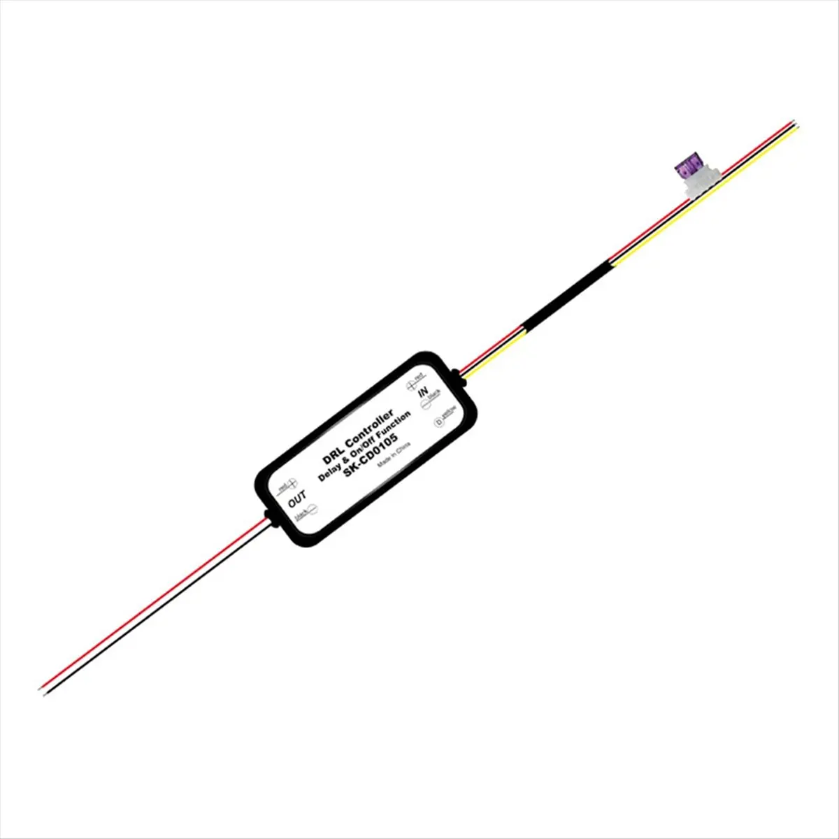 Фото Контроллер DRL DT1999/1Pcs для автомобильных светодиодных дневных ходовых огней, реле-диммер для включения/выключения, 12-18В, контроллер противотуманных фар SK-CD0105 №2