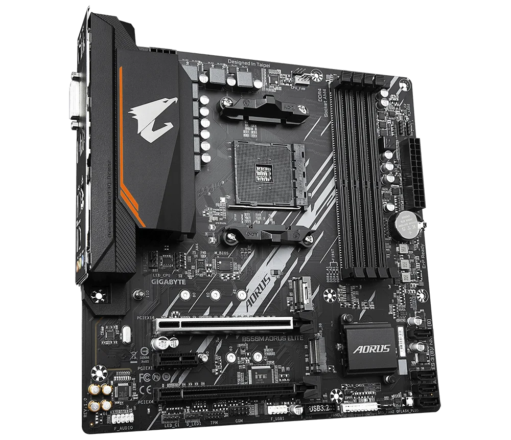 

GIGABYTE B550M AORUS ELITE Motherboard AMD B550 Socket AM4 DDR4 HDMI-compatible 128GB PCI-E 4.0 M.2