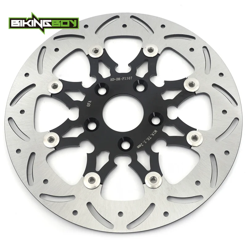 Фото Тормозной диск BIKINGBOY для заднего колеса Dyna Low Rider FXDL Super Glide FXD Wide Glide FXDWG Fat Boy FLSTF 90 91 92 93 94 95 96 97 №4