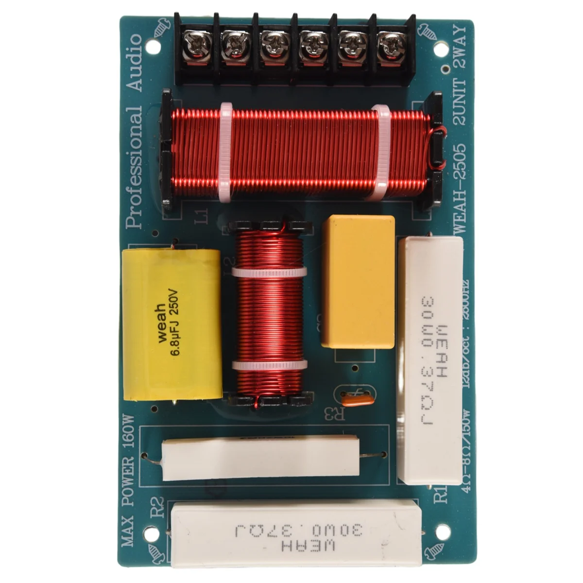 

200W Speaker Crossover 2 Way High-Low 8 Ohm Frequency Divider for 10 Inch Speaker