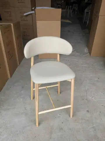 Барный стул из массива дерева Nordic светильник роскошный тканевый стул для дома, гостиной, высокий стул, кафе, барный стул