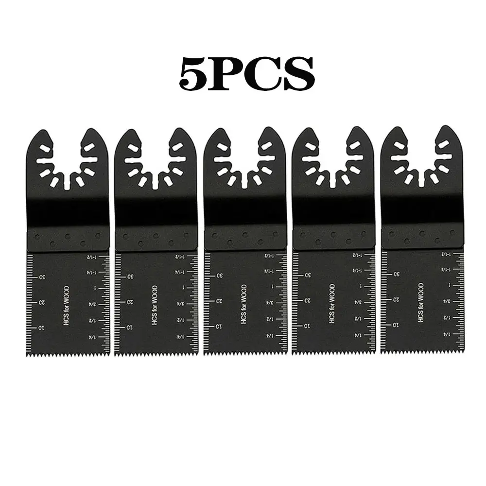 5pcs/set Renovator Multitool Saw Blade Oscillating Multi Tool Blades Cutting Wood Tools for Power Reciprocating Hand Tool Set