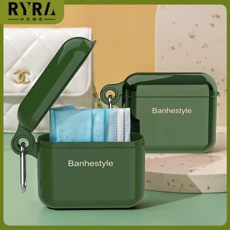 

Dust And Moisture Prevention Multipurpose Mask Storage Bag Carry-on Smooth Circular Edges On The Surface Mask Box Dust Mask Box