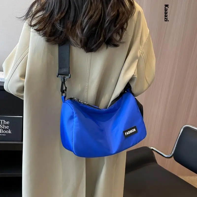 

Nylon Cloth Crossbody Bags For Women Solid Color Handbag 2023 Designer Luxury High Quality Casuals Shoulder Bag Travel Summer