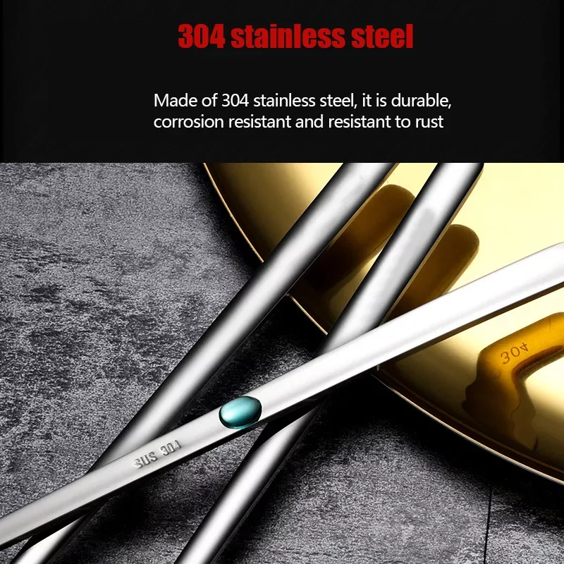 

New 304 Stainless Steel Dinnerware Set Spoon Tea Spoon Dessert Coffee Ice Cream Spoons Kitchen Accessories Bar Tools New Long Ha