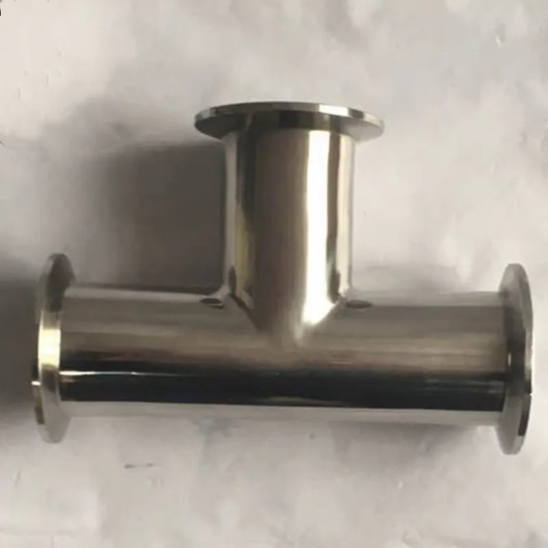 

1.5'' 32mm Sanitary Tri Clamp 3 Way Tee 304 Stainless Steel Sanitary Ferrule Tee Connector Pipe Fitting 1.5" Tri