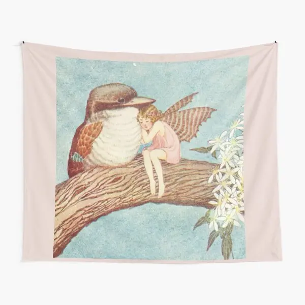 Винтажное гобеленовое одеяло с изображением сказочного кудла Ida renoul Outhwaite коврик