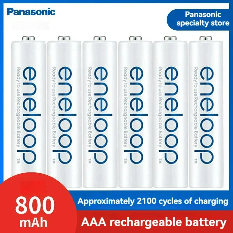 Оригинальная аккумуляторная батарея Panasonic Eneloop AA AAA 1 2 В 1900 мАч 800 предварительно