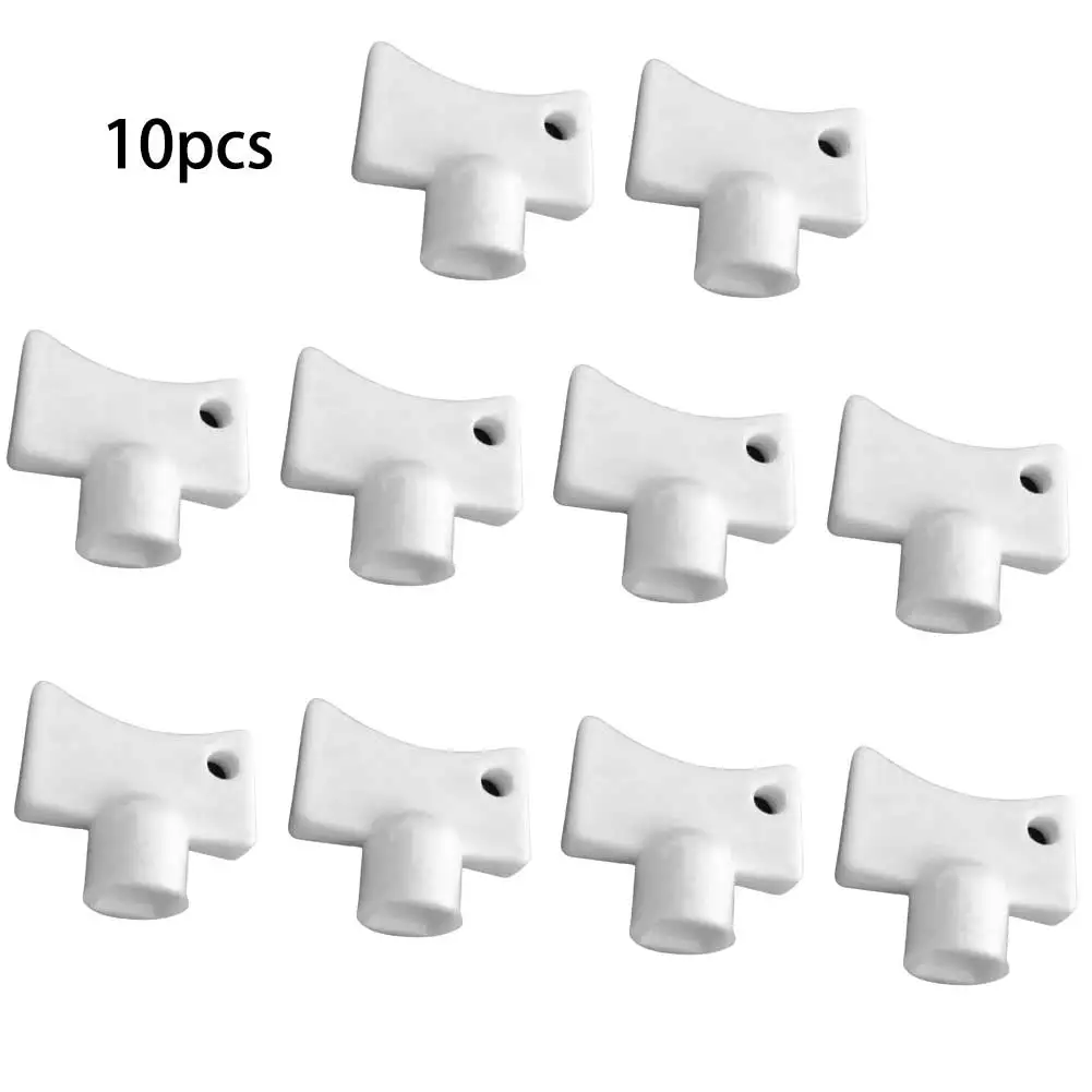 

10PCS Plastic Radiator Keys Radiator Wrench Heaters Plumbing Bleeder Key For Gas Electric Meter Cabinets Bleed Radiators