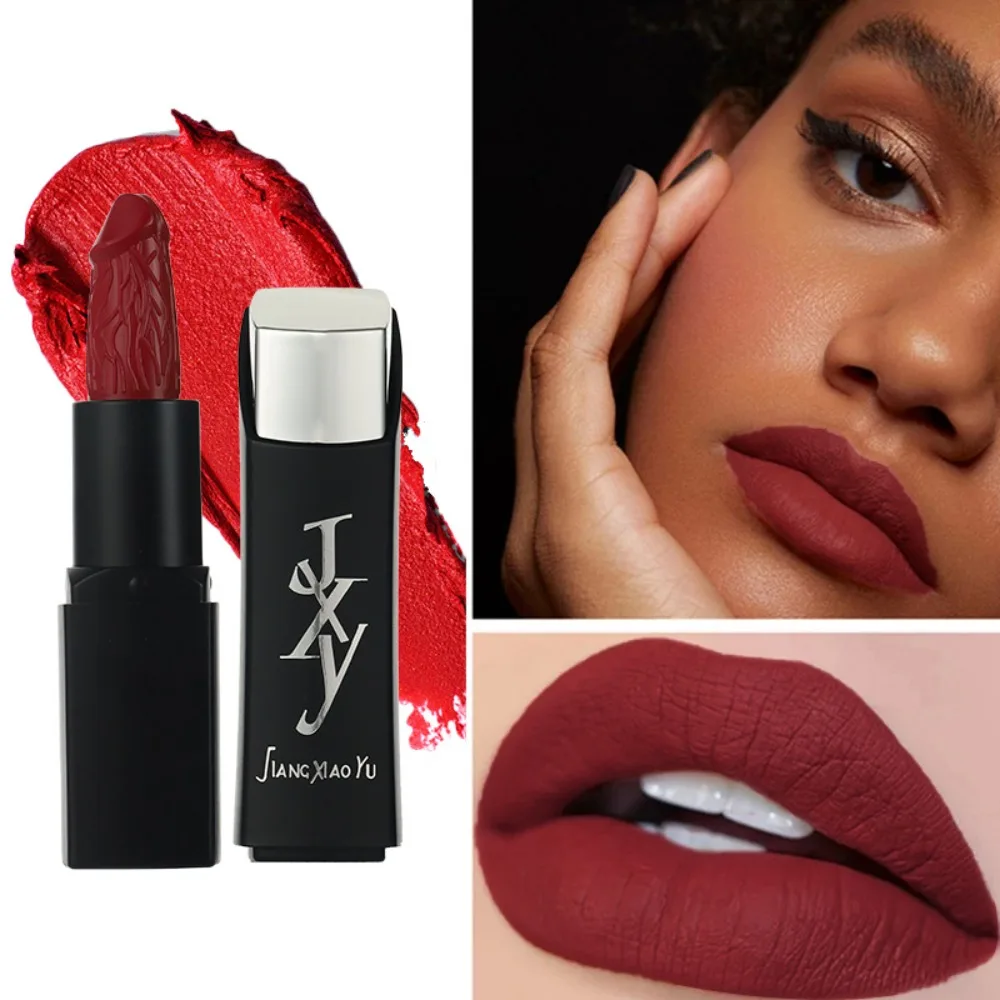 

Matte Moisture Christmas Gift Makeup Tool Mushroom Shape Lipstick Long Lasting Red Lipstick