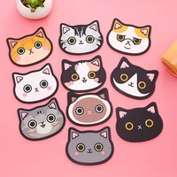 cute cat coaster silicone heat insulation cup pad non slip table mat decor placemat cartoon coasters kitchen tableware mats