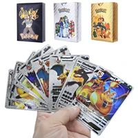 27 54 pcs pokemon cards card v card pikachu charizard golden black vmax card kids game collection cards christmas gift