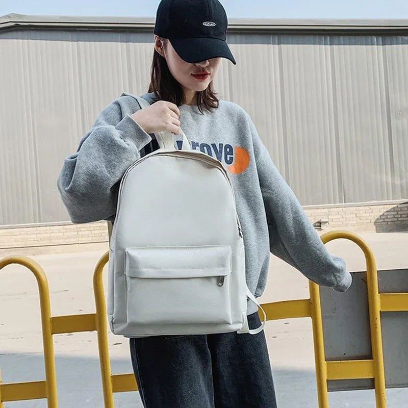 

Модный крутой женский рюкзак унисекс, Холщовый ранец для ноутбука, вместительная Студенческая школьная сумка, повседневный дорожный рюкзак для колледжа